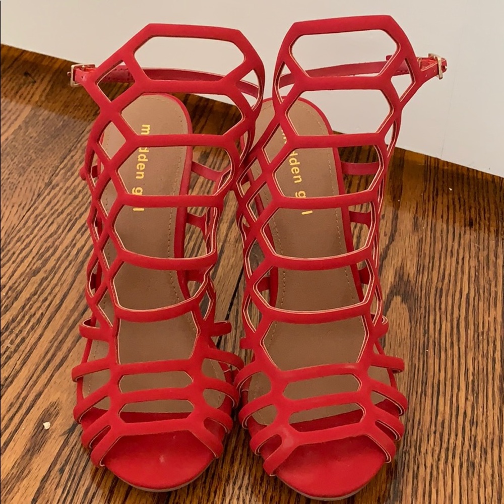 Madden Girl red heels